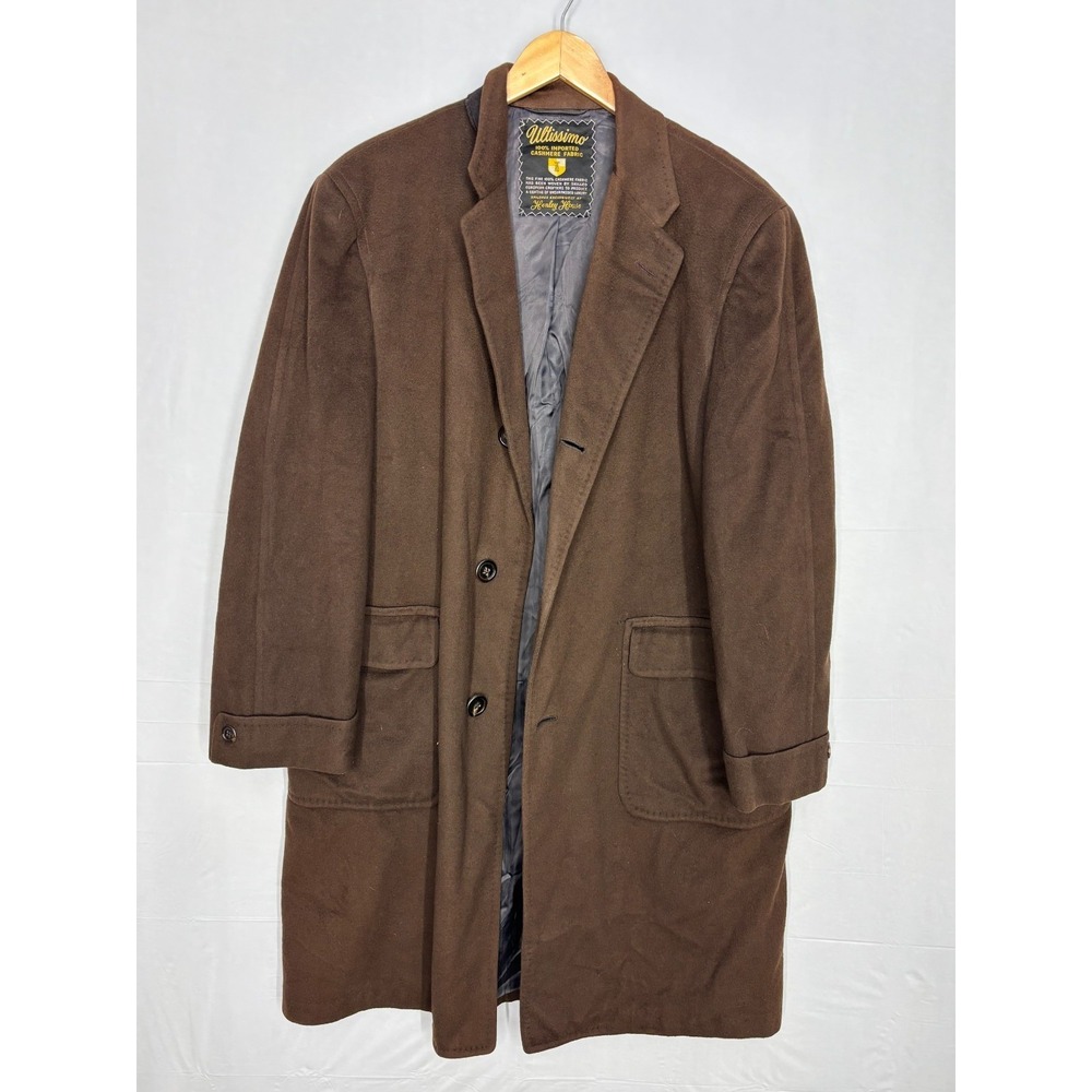 Henley House‎ Overcoat Mens Brown Tailored Fit Warm & Stylish Long Sleeve